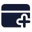 Creditcardadd icon with solid standard style