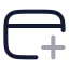 Creditcardadd icon with twotone rounded style