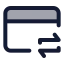 Creditcardchange icon with duotone standard style