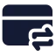 Creditcardchange icon with solid standard style