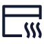 Creditcarddefrost icon with stroke sharp style