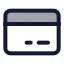 Creditcard icon with duotone standard style