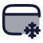 Creditcardfreeze icon with duotone rounded style