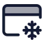 Creditcardfreeze icon with duotone standard style