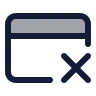 Credit Card Not Accept icon preview