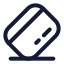 Creditcardpos icon with stroke rounded style