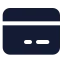 Creditcard icon with solid standard style