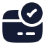 Creditcardvalidation icon with solid rounded style
