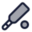 Cricketbat icon with duotone standard style