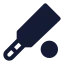 Cricketbat icon with solid sharp style