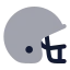 Crickethelmet icon with bulk rounded style