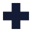 Cross icon with solid sharp style
