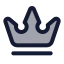 Crown icon with duotone rounded style