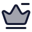 Crownminus icon with duotone rounded style