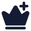 Crownplus icon with solid standard style