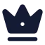 Crown icon with solid standard style