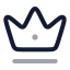 Crown icon with twotone rounded style