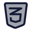 Css icon with duotone rounded style