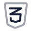 Css icon with twotone rounded style