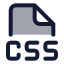 Cssfile icon with duotone standard style