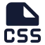 Cssfile icon with solid standard style