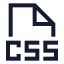 Cssfile icon with stroke sharp style