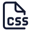 Cssfile icon with stroke standard style