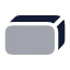 Cuboid icon with bulk rounded style