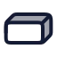 Cuboid icon with duotone rounded style