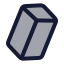 Cuboid icon with duotone standard style