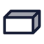 Cuboid icon with duotone standard style