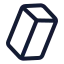Cuboid icon with stroke standard style