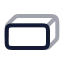 Cuboid icon with twotone rounded style