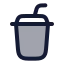 Cupsoda icon with duotone rounded style