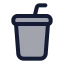 Cupsoda icon with duotone standard style