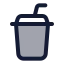 Cupsoda icon with duotone standard style