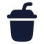 Cupsoda icon with solid rounded style