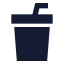 Cupsoda icon with solid sharp style