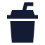 Cupsoda icon with solid sharp style