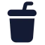 Cupsoda icon with solid standard style