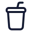 Cupsoda icon with stroke standard style