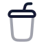 Cupsoda icon with twotone rounded style