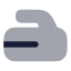Curling icon with bulk rounded style