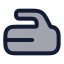 Curling icon with duotone rounded style