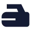 Curling icon with solid sharp style