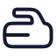 Curling icon with stroke rounded style