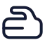 Curling icon with stroke standard style