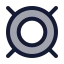 Currency icon with duotone rounded style