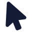 Cursor 01 icon with stroke standard style