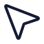 Cursor icon with duotone standard style